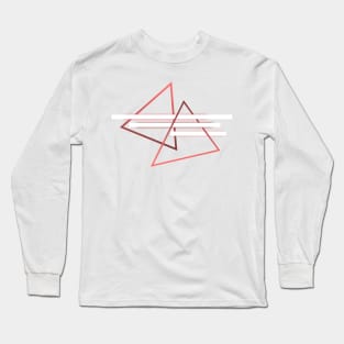 Triangle minimal design geometric Long Sleeve T-Shirt